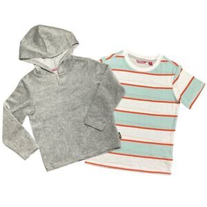 Unionbay Boy’s Cord Hoodie & Tee Shirt Size XS NWT